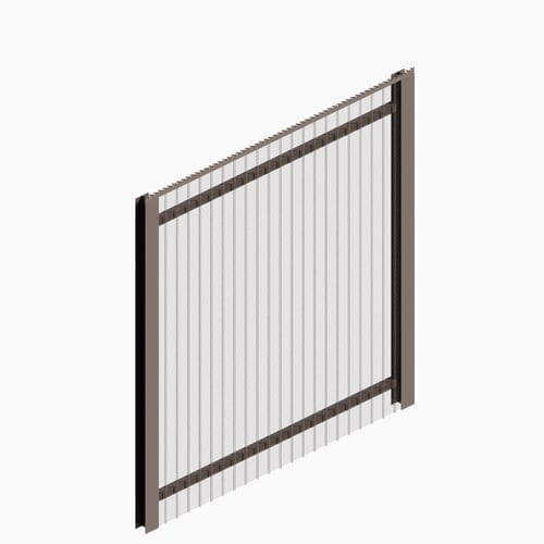 SecureMesh™ 3-Rail Welded Wire Security Fence - Flat Spike (AVBD 1001)