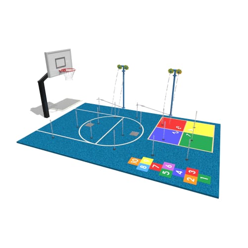 Multi Sport Court Splash Pad Package preview 2
