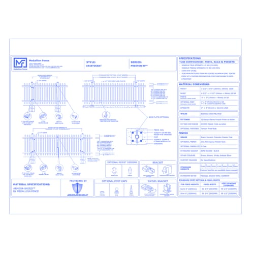 Preston-R Series Fence: ARISTOCRAT