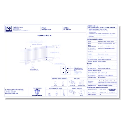 Hillcrest Series Fence: ARISTOCRAT-DR