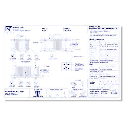 Fairmont Series Fence: ALDEN