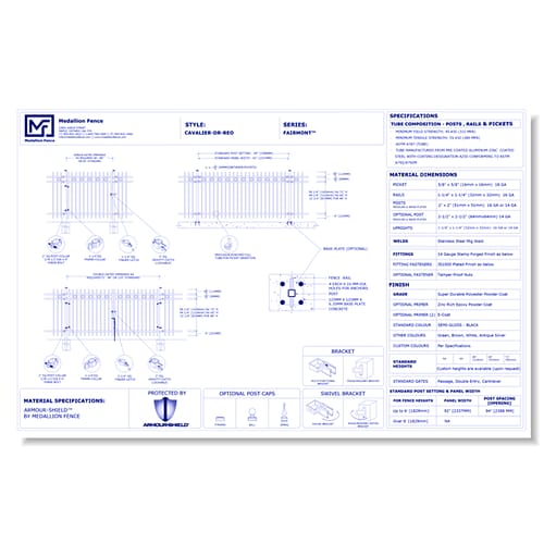 Fairmont Series Fence: CAVALIER-DR-REO