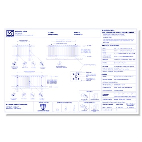 Fairmont Series Fence: STANTON-REO