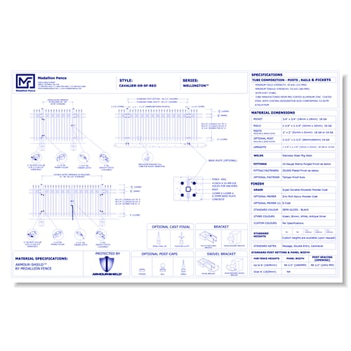 Wellington Series Fence: CAVALIER-DR-SF-REO