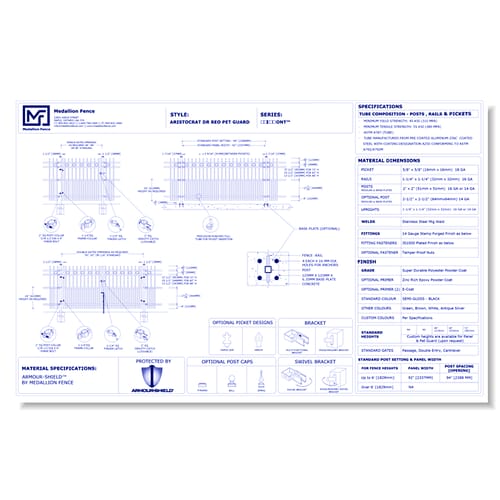 Pet Guard Series Fence: ARISTOCRAT-DR-REO