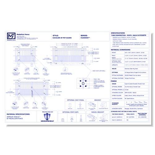 Pet Guard Series Fence: CAVALIER-SF