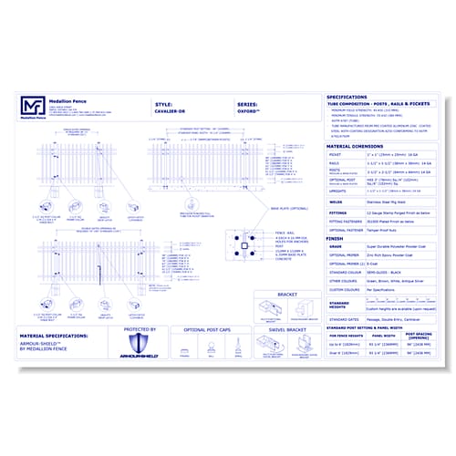 Oxford Series Fence: CAVALIER-DR