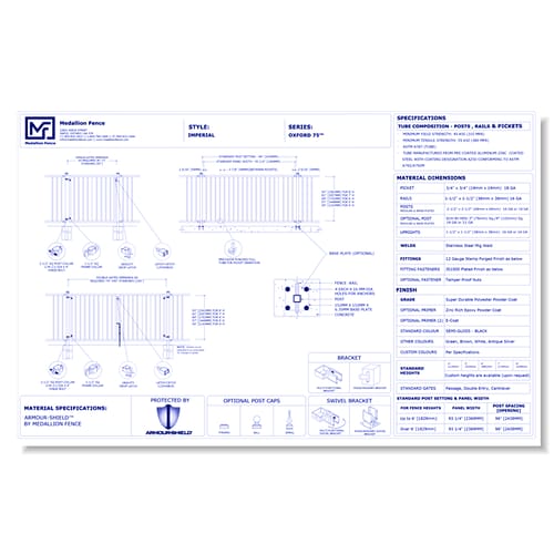 Oxford .75 Series Fence: IMPERIAL