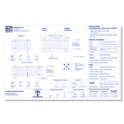 Oxford .75 Series Fence: REGAL