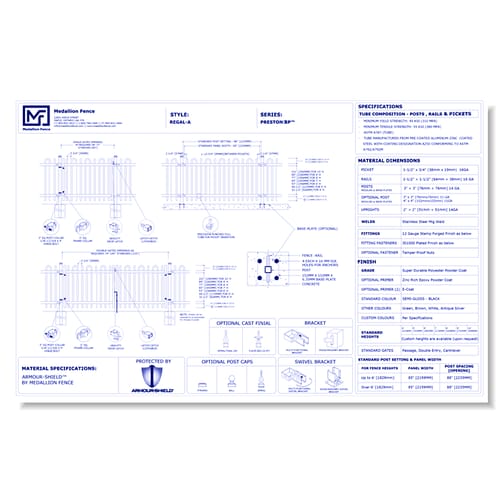 Preston-R Series Fence: REGAL
