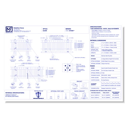 Hawkstone Series Fence: ALDEN
