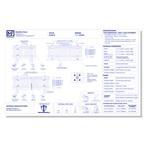 Hawkstone Series Fence: ALDEN-R