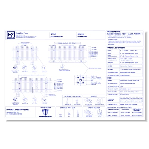 Hawkstone Series Fence: CAVALIRE-DR-SF