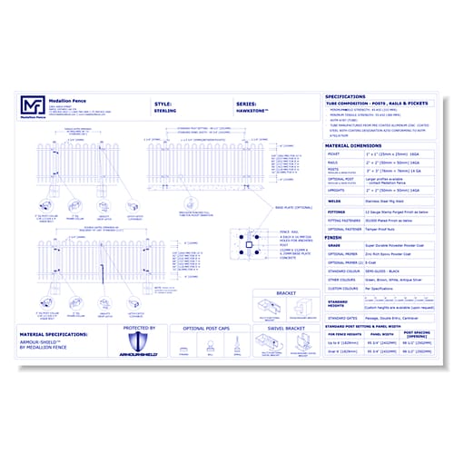 Hawkstone Series Fence: STERLING