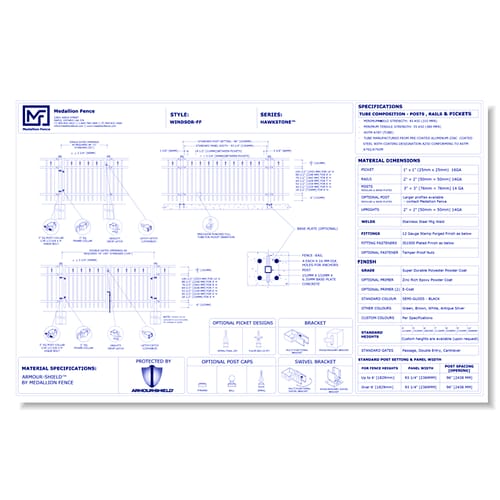 Hawkstone Series Fence: WINDSOR-FF