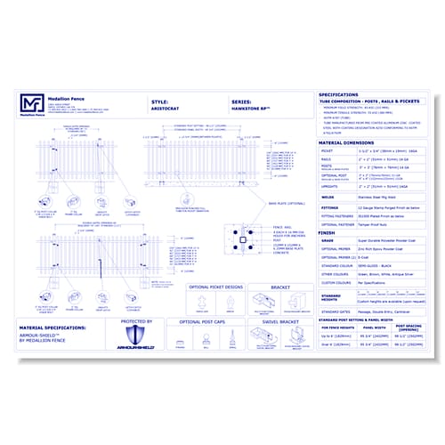 Hawkstone-R Series Fence: ARISTOCRAT