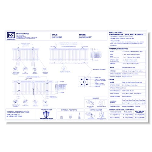 Hawkstone-R Series Fence: STANTON-REP