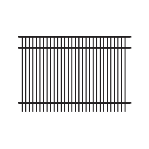 Belhaven (48" High, Double Picket, Black)