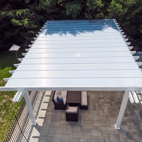 10' x 20' Freestanding Covered Vinyl Pergola preview 4