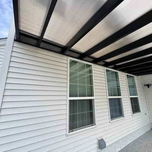 20' x 20' Attached Covered Vinyl Pergola