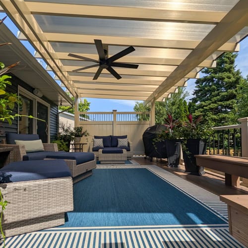 20' x 20' Freestanding Covered Vinyl Pergola preview 10