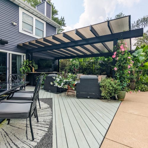 16' x 20' Freestanding Covered Vinyl Pergola preview 8