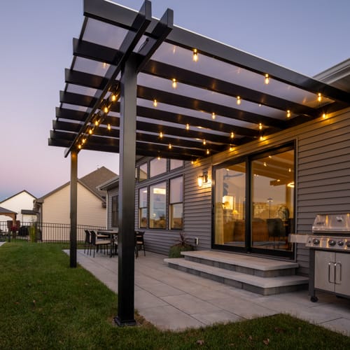 16' x 16' Attached Covered Vinyl Pergola preview 3