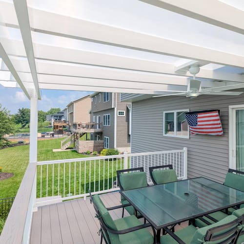 16' x 16' Attached Covered Vinyl Pergola preview 5