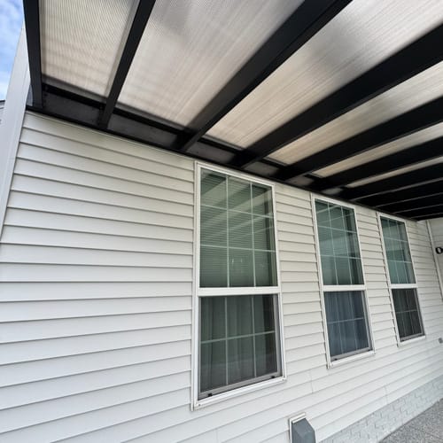 16' x 16' Attached Covered Vinyl Pergola