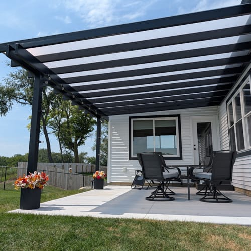 12' x 12' Attached Covered Vinyl Pergola preview 10