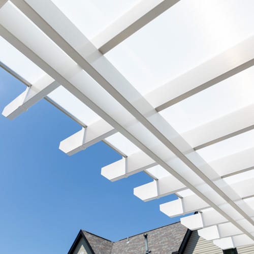 12' x 12' Attached Covered Vinyl Pergola preview 5