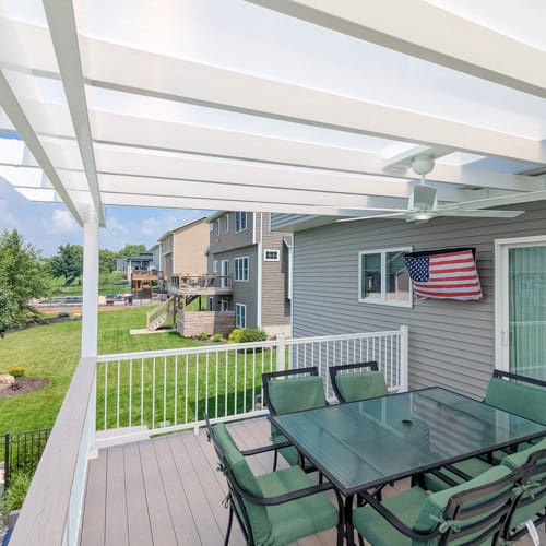 12' x 12' Attached Covered Vinyl Pergola preview 6