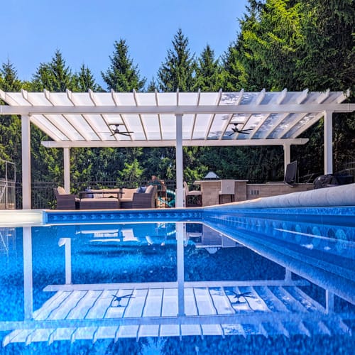 12' x 12' Freestanding Covered Vinyl Pergola preview 9