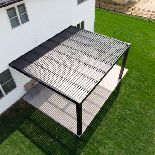 16' x 16' Modern Attached Vinyl Pergola preview 3