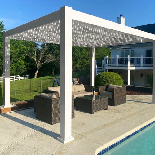 16' x 16' Modern Freestanding Vinyl Pergola preview 2