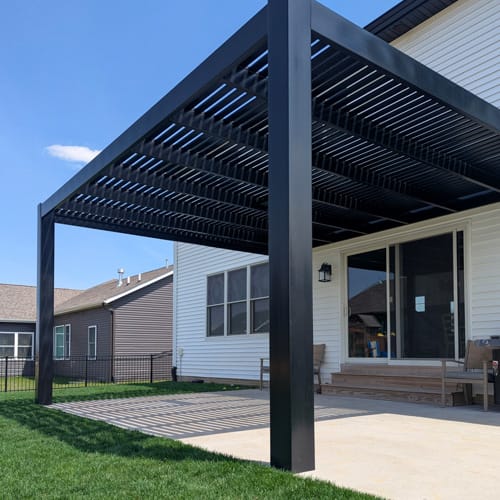 12' x 12' Modern Attached Vinyl Pergola preview 6