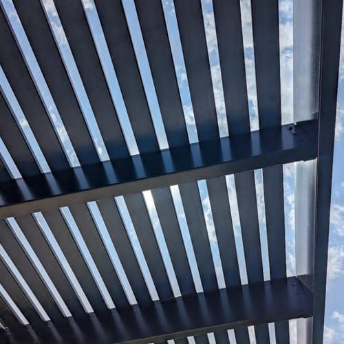 12' x 12' Modern Attached Vinyl Pergola preview 7