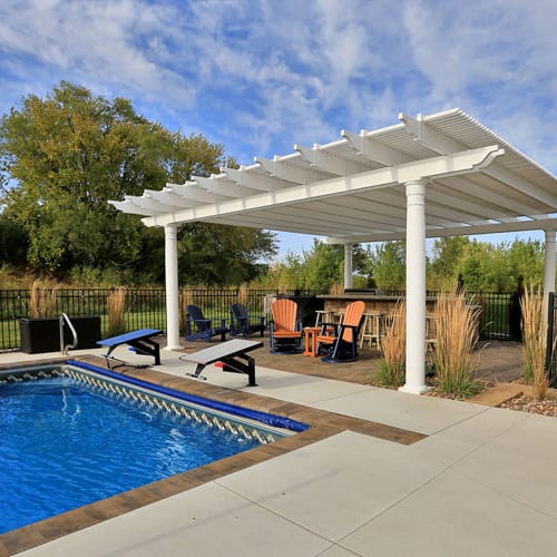 20' x 20' Traditional Freestanding Vinyl Pergola preview 7