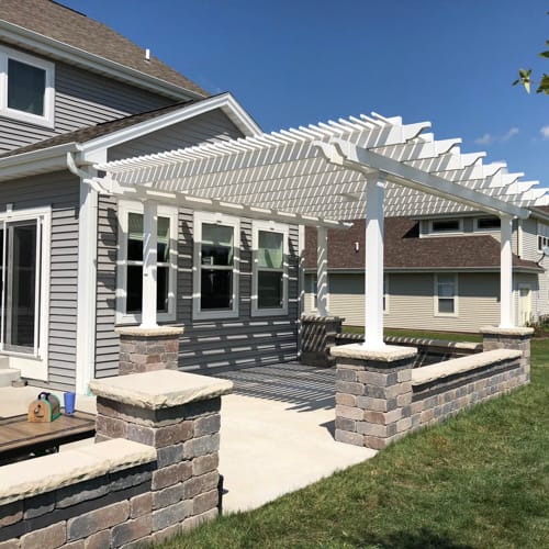 12' x 16' Traditional Freestanding Vinyl Pergola preview 11