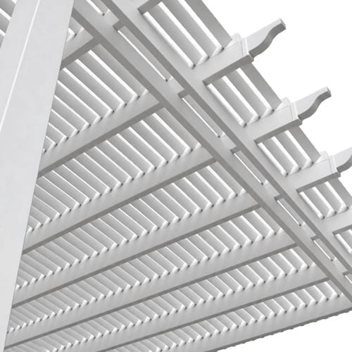 12' x 12' Traditional Attached Vinyl Pergola preview 21