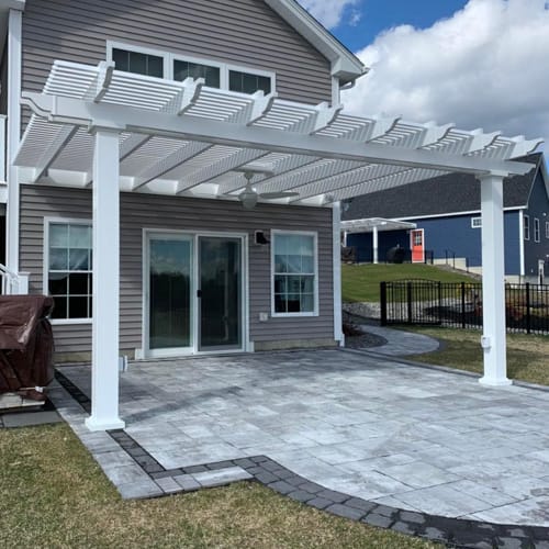 12' x 12' Traditional Attached Vinyl Pergola preview 9