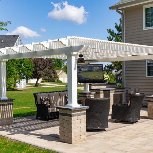12' x 12' Traditional Freestanding Vinyl Pergola preview 4