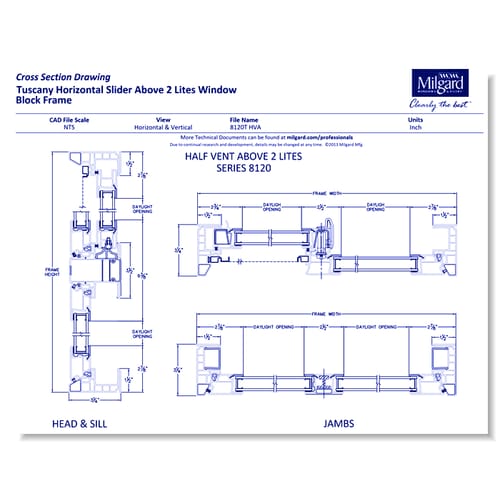 V400 Tuscany® Series - Horizontal Slider Window