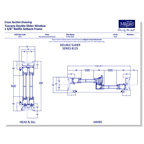 V400 Tuscany® Series - Double Slider Window