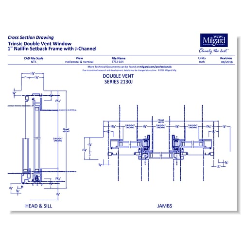 V300 Trinsic™ Series - Double Vent Slider Window