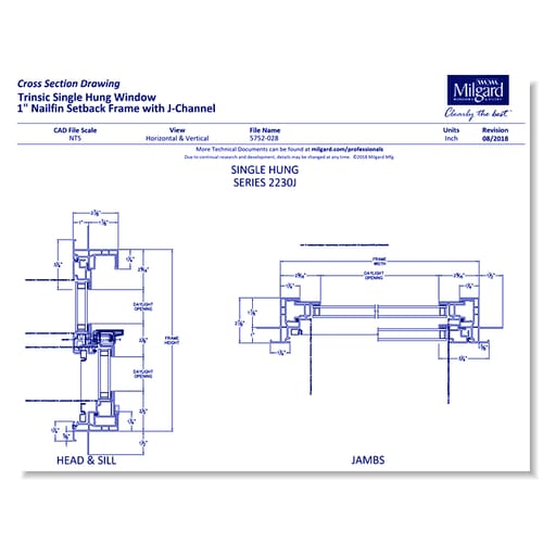 V300 Trinsic™ Series - Single Hung Window