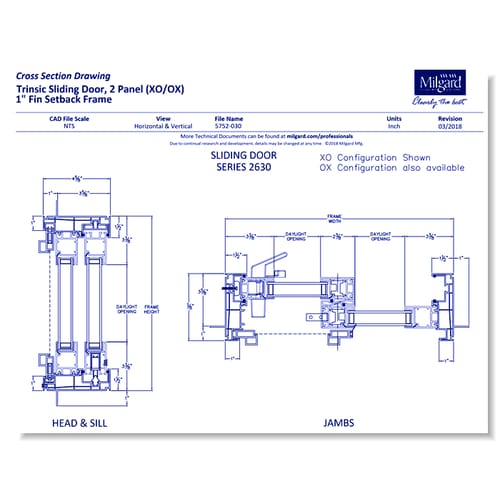 V300 Trinsic™ Series - Sliding Glass Door