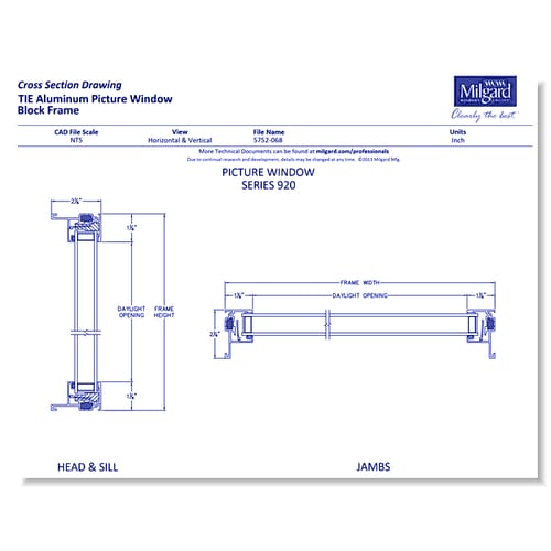 A250 Thermally Improved Aluminum - Picture Window