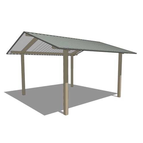 Tube Steel Gable: TS-G1616-04