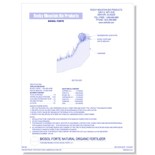 preview of For Mine Reclamation: Biosol Forte 7-2-1